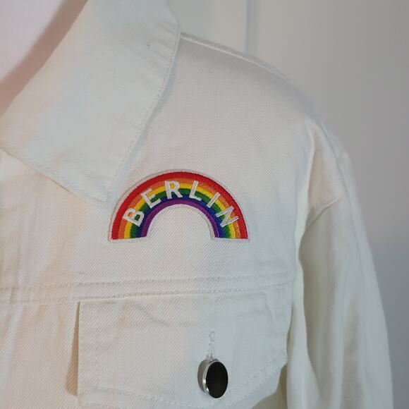 Panic! At The Disco Size S Pray For The Wicked 2018 Official White Jean Jacket - Picture 13 of 16